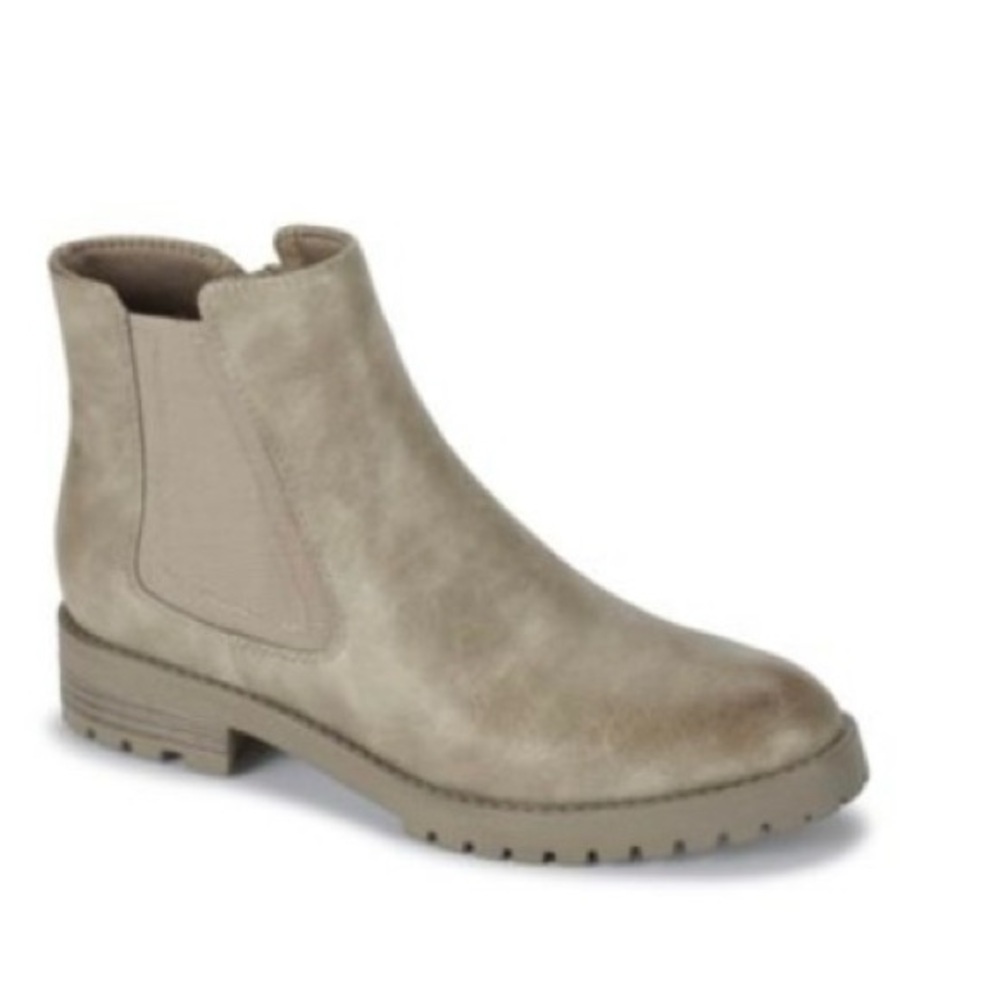 BareTraps Taupe Ankle Booties